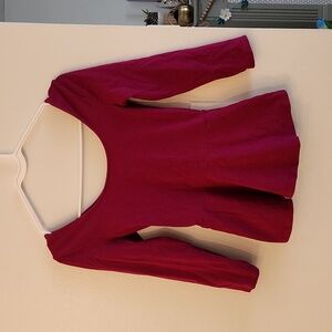 Express Quarter Sleeve Peplum Shirt Size XS